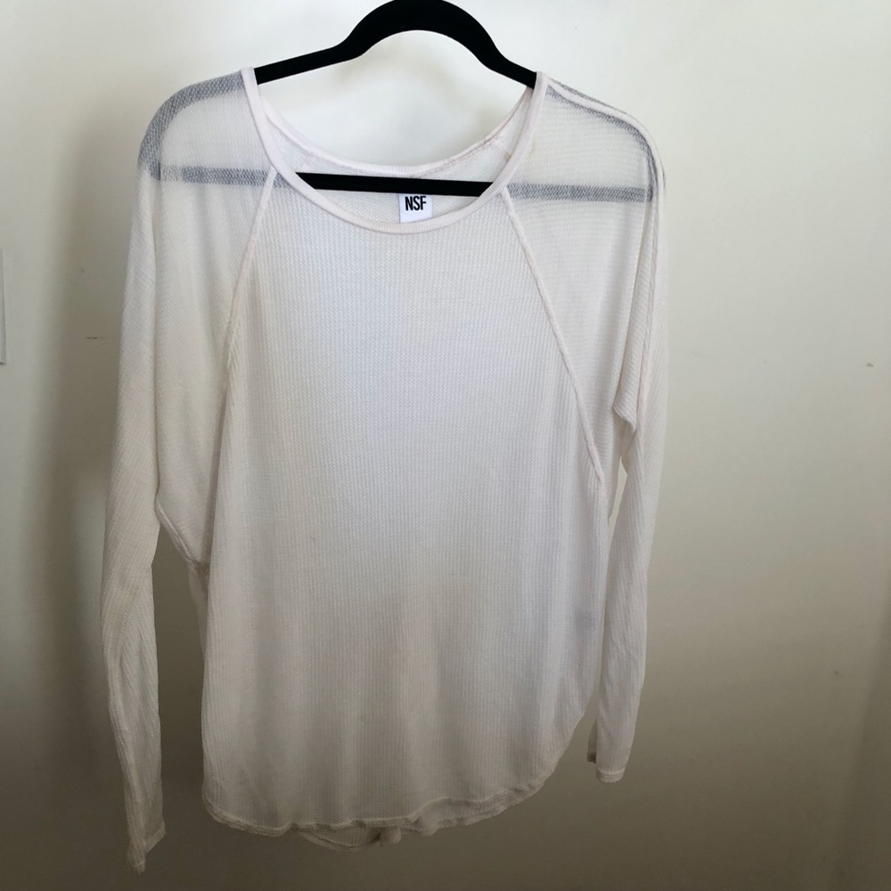 NSF Thermal Scoop Neck Long Sleeve Small